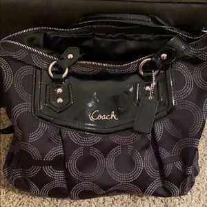 Coach shoulder bag with handles